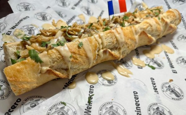 The Wembynaso features an all-beef frank tucked inside an 18-inch French baguette.