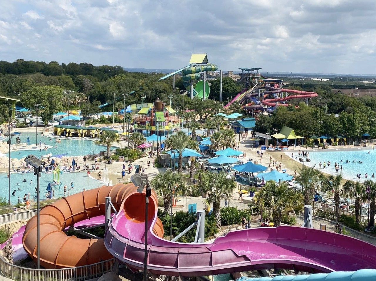 Aquatica at SeaWorld
10500 SeaWorld Drive, (210) 520-4732, aquatica.com/san-antonio
Of course SeaWorld has its own waterpark. Aquatica features slides like the Tonga Twister and Riptide Race, plus the Big Surf Shores wave pool, the Loggerhead Lane lazy river, and multiple kid-friendly areas including Slippity Dippity and Kookaburra Cove.