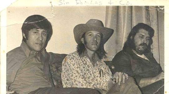 Left to right: Ernie Durawa, Doug Sahm and Atwood Allen appear together in this 1970s photo.