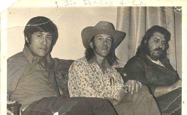 Left to right: Ernie Durawa, Doug Sahm and Atwood Allen appear together in this 1970s photo.