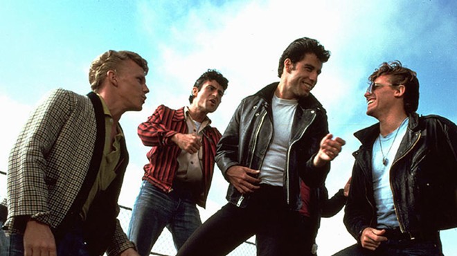 The T-Birds perform "Summer Nights" in the 1978 film.