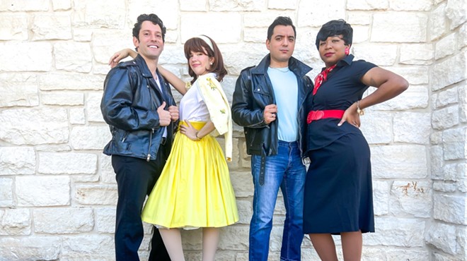 From left: Anthony Martucci as Danny Zuko, Lauren Campion as Sandy Dumbrowski, Alonzo Corona as Kenickie and Katrice Buchanan as Betty Rizzo.