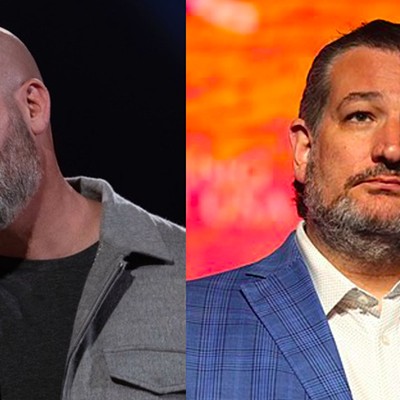 Good Neighbors: According to a new standup routine, Tom Segura (left) doesn't quite know what to make of his neighbor Ted Cruz.