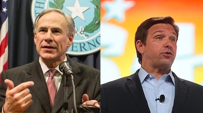 Just look at these two. Texas Gov. Greg Abbott was clearly doing his best to keep up with Florida Gov. Ron DeSantis last week.