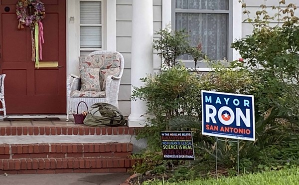 Front yards are sprouting the signs for local political candidates that appear in odd-numbered years.