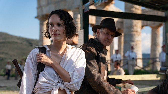 Phoebe Waller-Bridge plays the grifting sidekick to Harrison Ford's Indiana Jones.