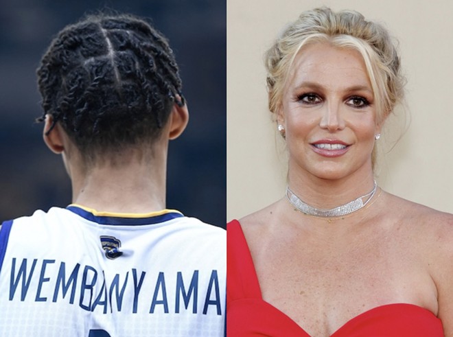 In an Instagram post, Spears called the incident "traumatic," adding that she is still waiting for an apology from Wemby, his security guard and the Spurs. - Victor Velter and Shutterstock / Tinseltown