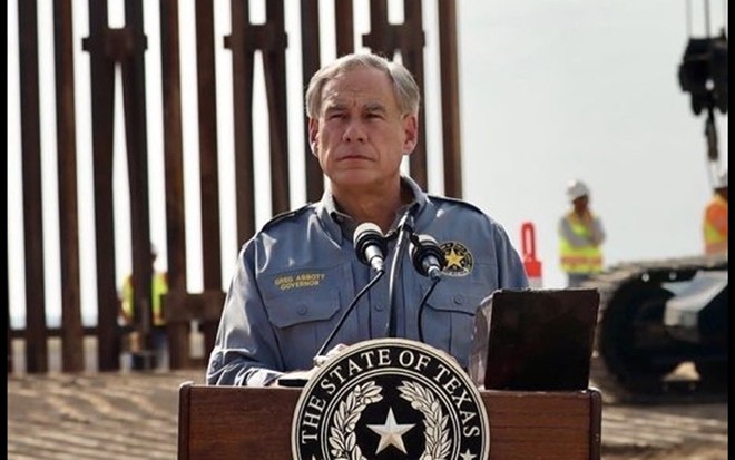 Gov. Greg Abbott, who made a hard-line immigration stance part of his 2022 reelection campaign, recently ordered buoys covered with razor wire placed in the Rio Grande River. - Instagram / governorabbott