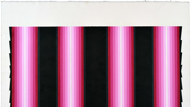 César A. Martínez, Serape: 26 Apr 1980, 1980, Acrylic and graphite on paper, 22 1/4 × 30" (56.5 × 76.2 cm). Museum Acquisition, The Edward John Noble Foundation