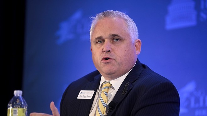 Texas State Rep. Bryan Slaton speaks at a 2022 summit hosted by the Young Americans for Liberty Foundation.