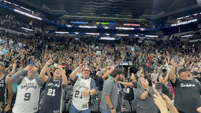 Spurs fans go crazy inside the AT&T Center as they learn the team has picked Victor Wembanyama.